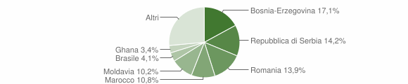 Grafico cittadinanza stranieri - Breganze 2013