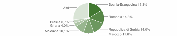 Grafico cittadinanza stranieri - Breganze 2014