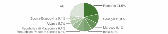Grafico cittadinanza stranieri - Ponte di Piave 2015
