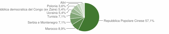 Grafico cittadinanza stranieri - Gaiba 2008