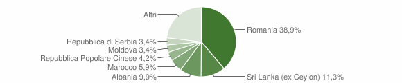 Grafico cittadinanza stranieri - Bussolengo 2023