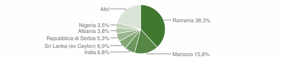 Grafico cittadinanza stranieri - Lavagno 2015