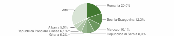 Grafico cittadinanza stranieri - Caldogno 2013