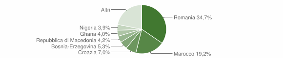Grafico cittadinanza stranieri - Grezzana 2015