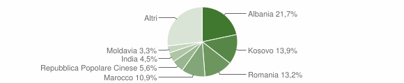 Grafico cittadinanza stranieri - Breda di Piave 2013